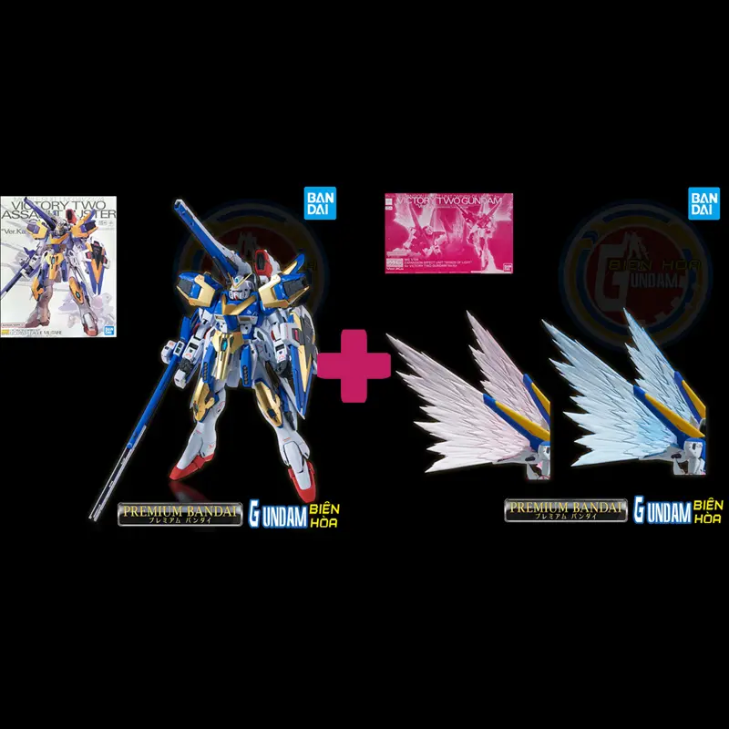 Bộ lắp ráp MG VICTORY TWO ASSAULT BUSTER GUNDAM Ver.Ka + Expansion Effect Unit "Wings of Light"