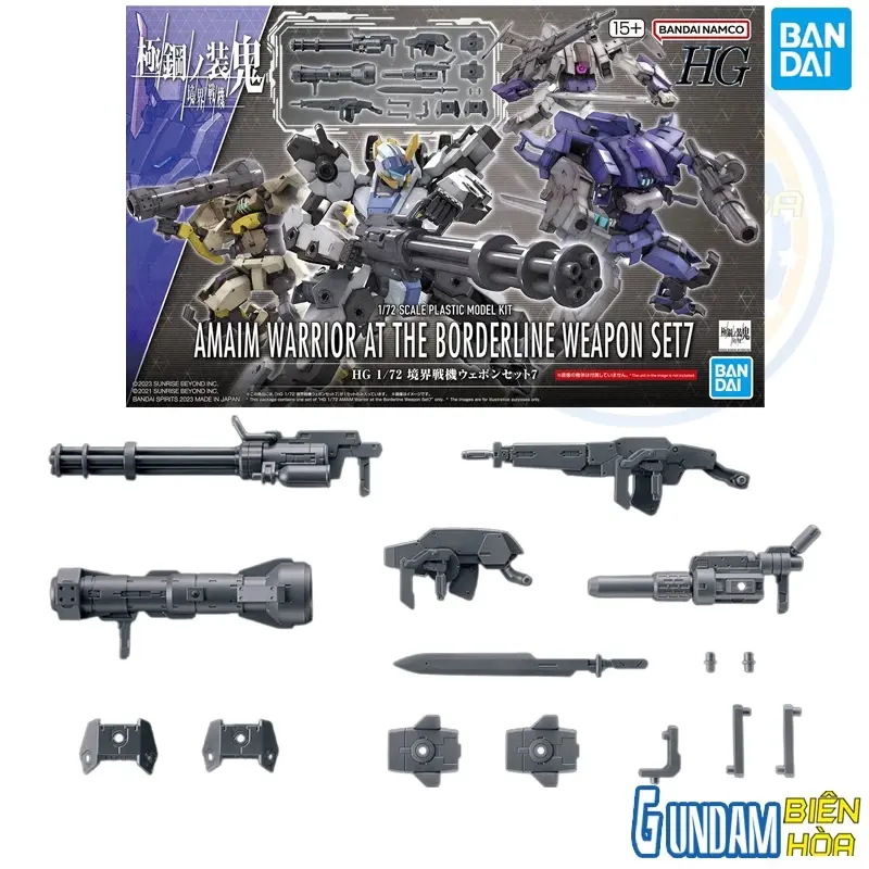 Mô hình lắp ráp phụ kiện HG 1/72 AMAIM Warrior at the Borderline Weapon Set 7