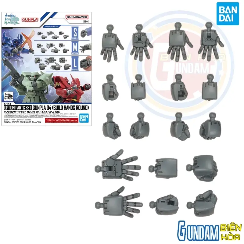 Bộ phụ kiện lắp ráp 1/144 OPTION PARTS SET GUNPLA 04 (BUILD HANDS ROUND)