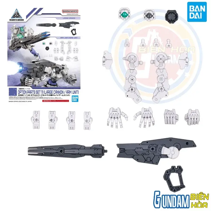 Bộ lắp ráp phụ kiện 30MM 1/144 OPTION PARTS SET 11 LARGE CANNON / ARM UNIT