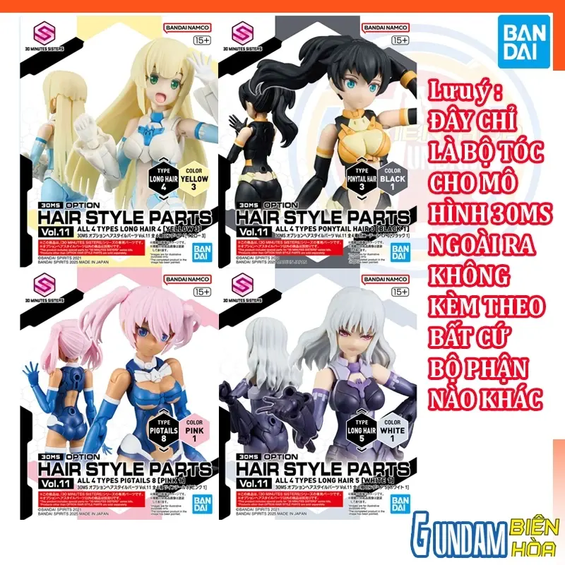 Bộ lắp ráp phụ kiện 30MS OPTION HAIR STYLE PARTS Vol.11 ALL 4 TYPES