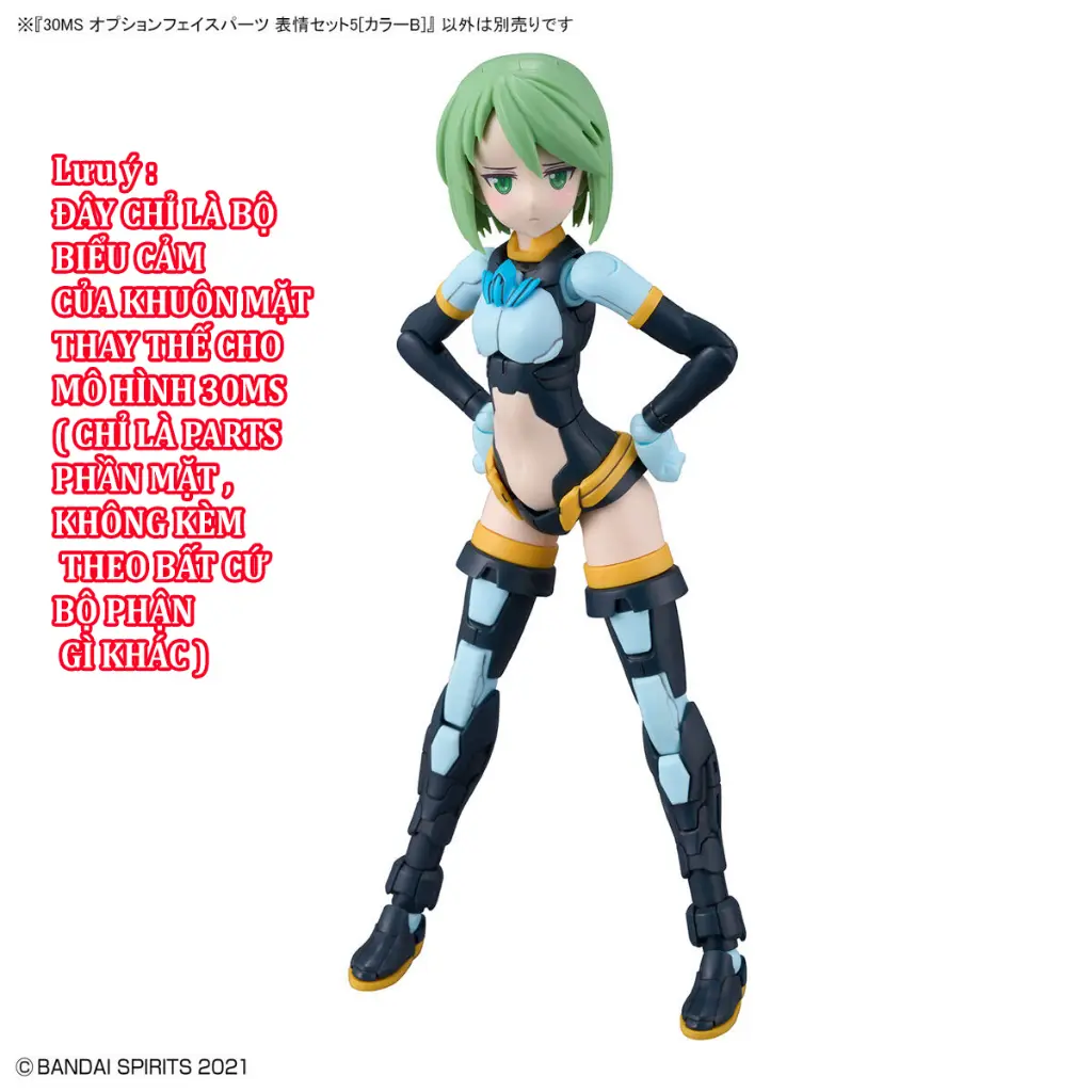 Bộ lắp ráp phụ kiện 30MS OPTION FACE PARTS FACIAL EXPRESSION SET 5 [COLOR B]