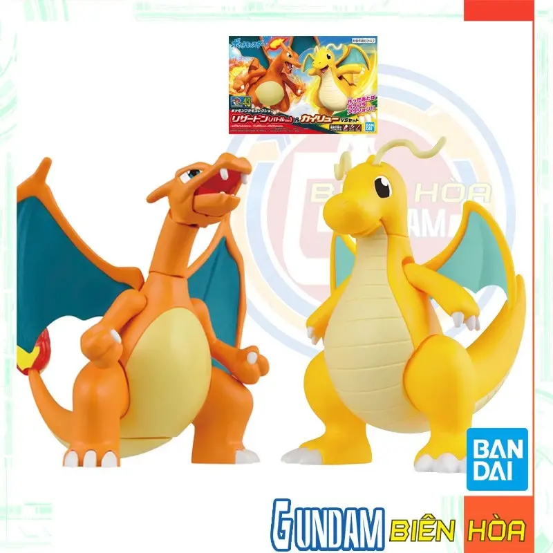 Mô hình lắp ráp Model Collection 43 CHARIZARD BATTLEVer. & DRAGONITE VS SET