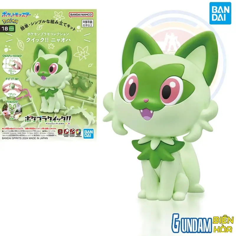 Mô hình lắp ráp PokePla Quick!! 18 Sprigatito