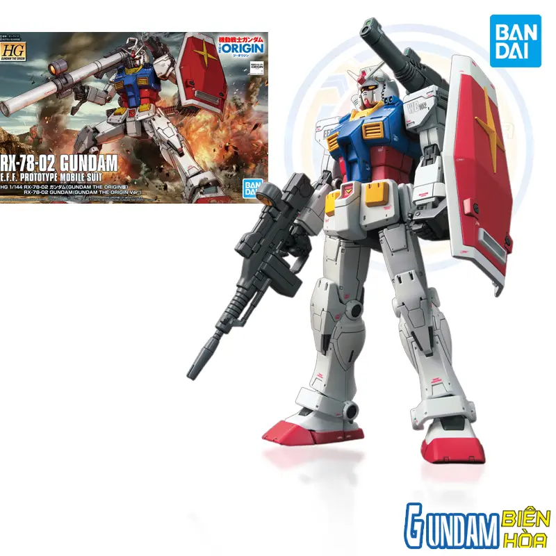 Mô hình lắp ráp HG 1/144 RX-78-02 GUNDAM (GUNDAM THE ORIGIN Ver.)