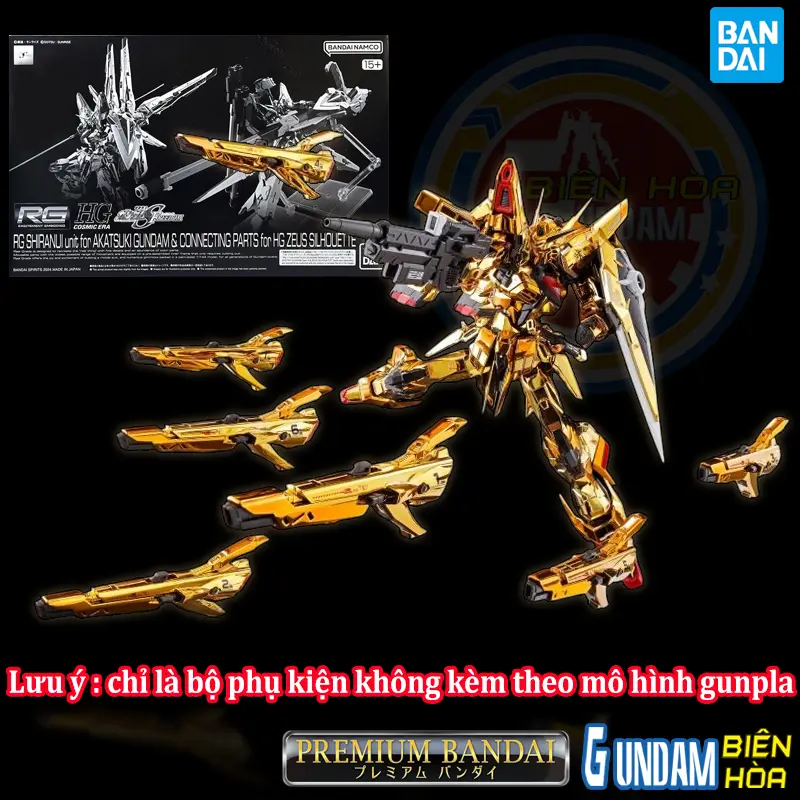Mô hình lắp ráp phụ kiện RG 1/144 SHIRANUI unit for AKATSUKI GUNDAM & CONNECTING PARTS for HG ZEUS SILHOUETTE