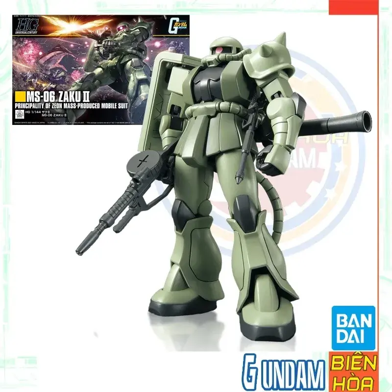 Mô hình lắp ráp HG 1/144 MS-06 ZAKU Ⅱ