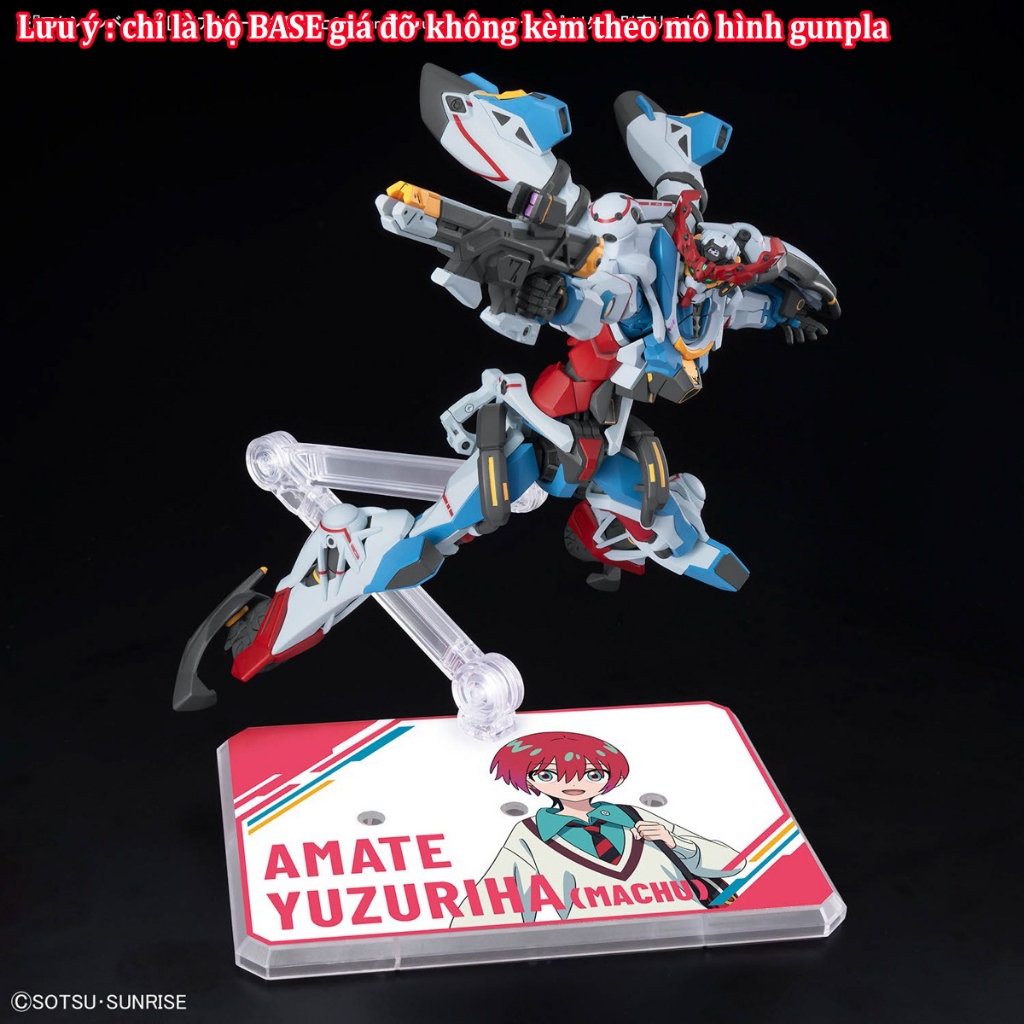 Đế dựng cho mô hình  ACTION BASE 7 [CLEAR COLOR] Mobile Suit Gundam GQuuuuuuX STICKERS SET