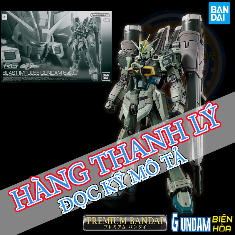 [ HÀNG THANH LÝ] ĐỌC KỸ MÔ TẢ Mô hình lắp ráp Mô hình lắp ráp P-BANDAI RG 1/144 BLAST IMPULSE GUNDAM SpecⅡ