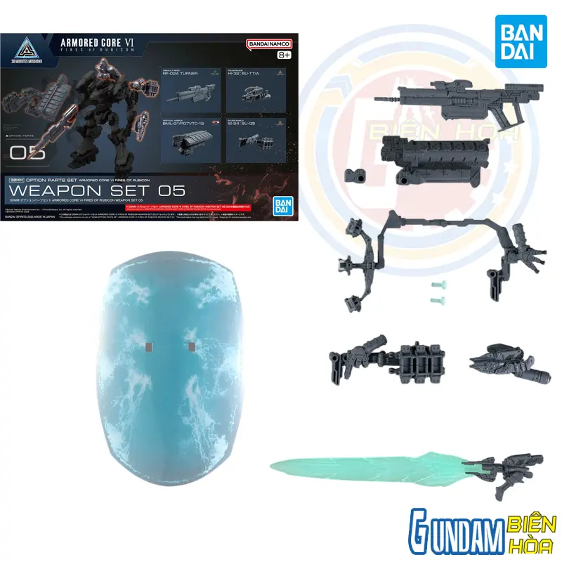 Mô hình lắp ráp  phụ kiện 30MM OPTION PARTS SET ARMORED CORE Ⅵ FIRES OF RUBICON WEAPON SET 05