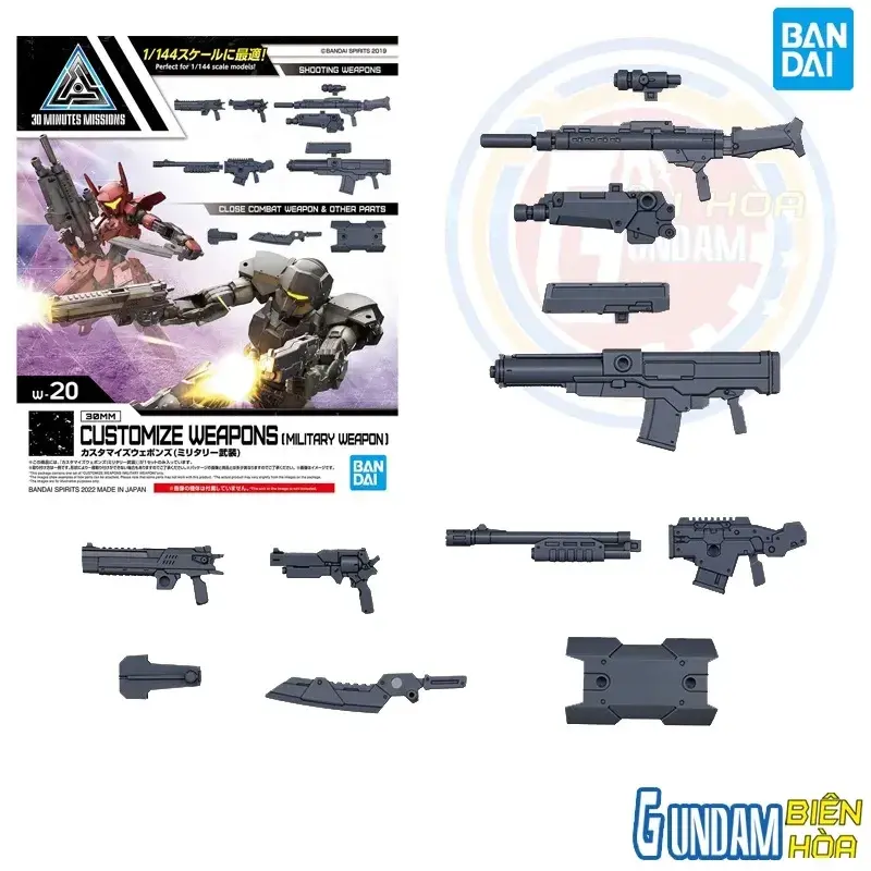 Mô hình lắp ráp  phụ kiện 30MM CUSTOMIZE WEAPONS( MILITARY WEAPON)
