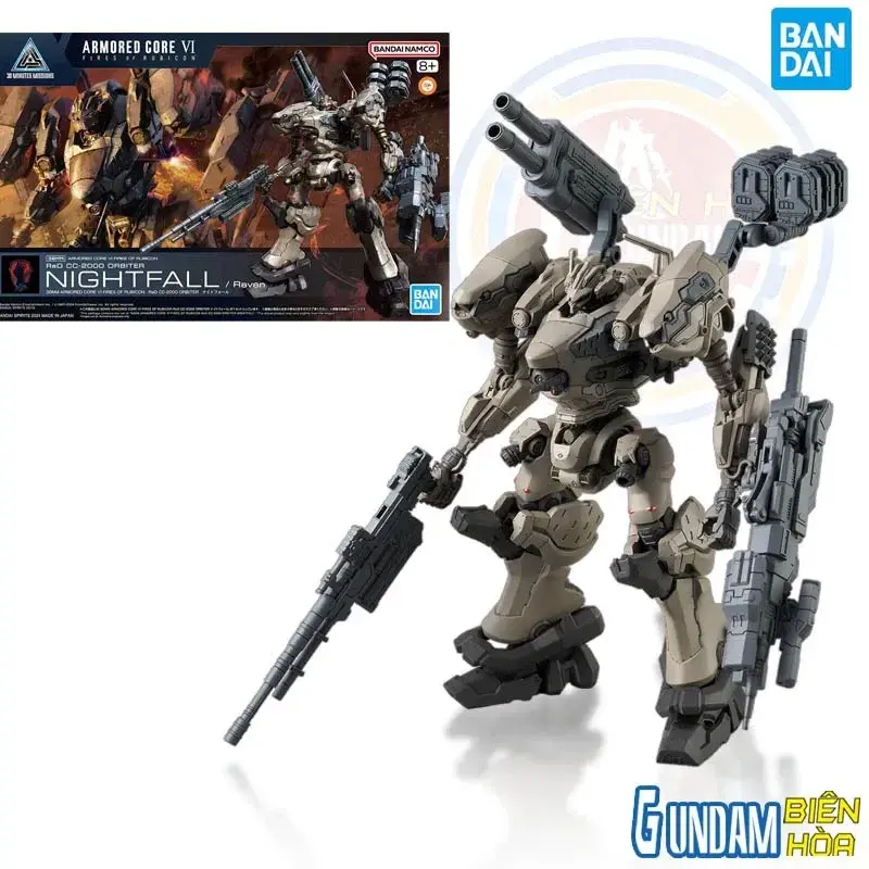 Mô hình lắp ráp 30MM ARMORED CORE Ⅵ FIRES OF RUBICON RaD CC-2000 ORBITER NIGHTFALL
