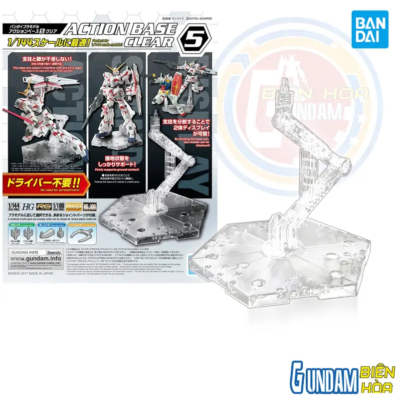 Đế dựng cho mô hình ACTION BASE 5 CLEAR