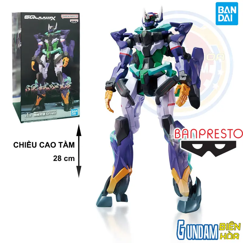Mô hình figure banpresto MOBILE SUIT GUNDAM GQUUUUUUX GENKAI TOPPA GFRED GUNDAM