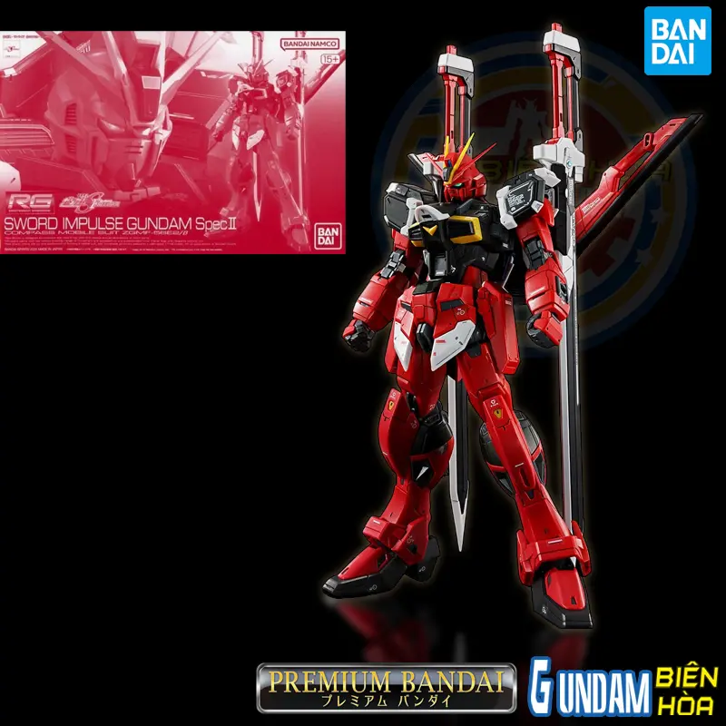 Bộ lắp ráp p-bandai RG 1/144 Sword Impulse Gundam Spec II