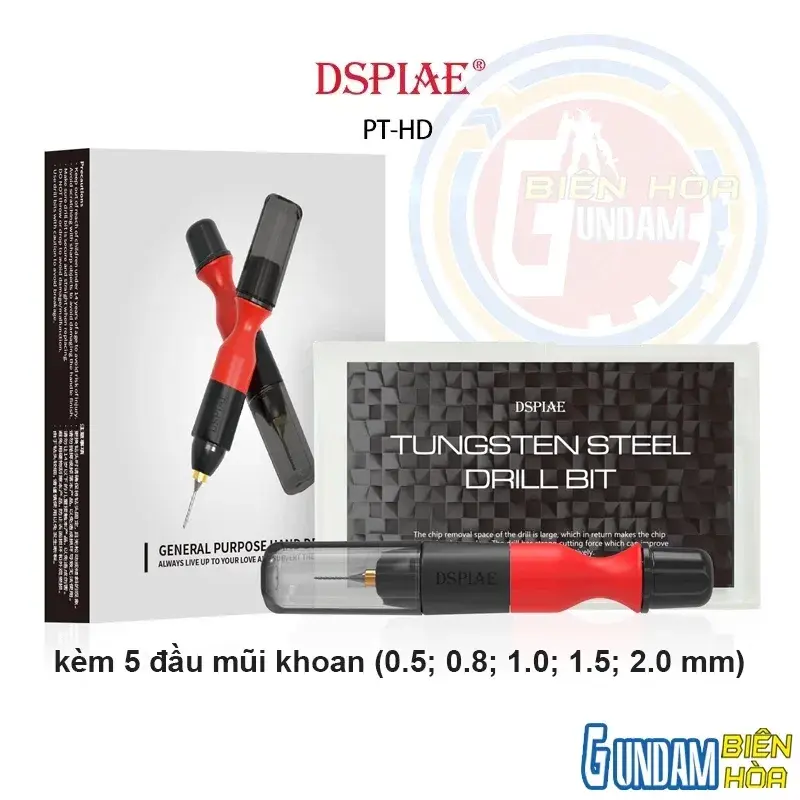 Khoan tay DSPIAE đa năng dùng cho mô hình nhựa PT-HD 3.175