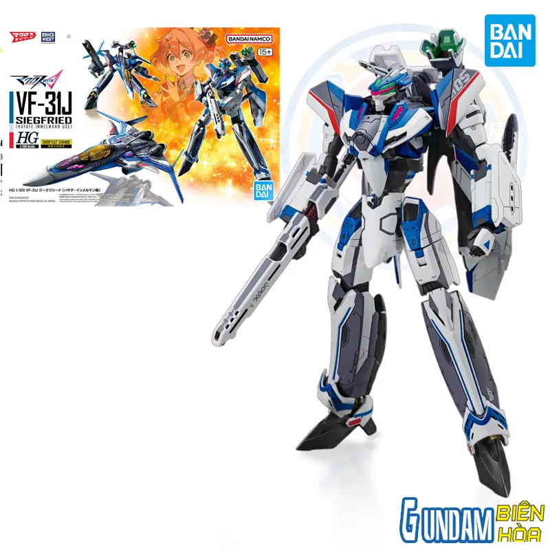 Mô hình lắp ráp HG 1/100 VF-31J SIEGFRIED (HAYATE IMMELMANN USE)