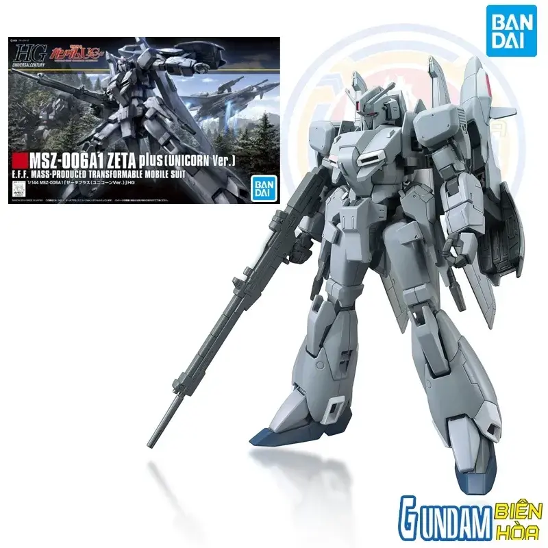 Mô hình lắp ráp 1/144 HGUC ZETA PLUS（UNICORN Ver.）