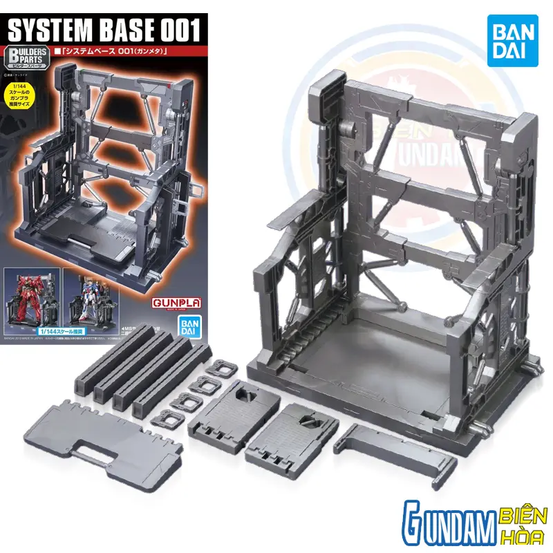 Phụ kiện trưng bày BUILDERS PARTS SYSTEM BASE 001 (GUN METALLIC)