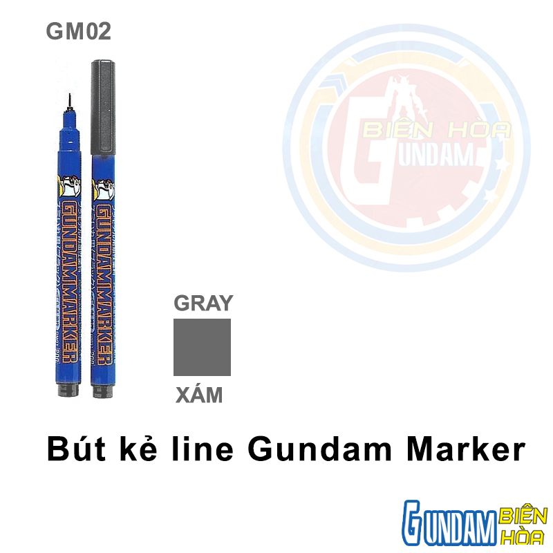 Bút Kẻ Lằn Gundam Marker GM02 ( GRAY - Xám)