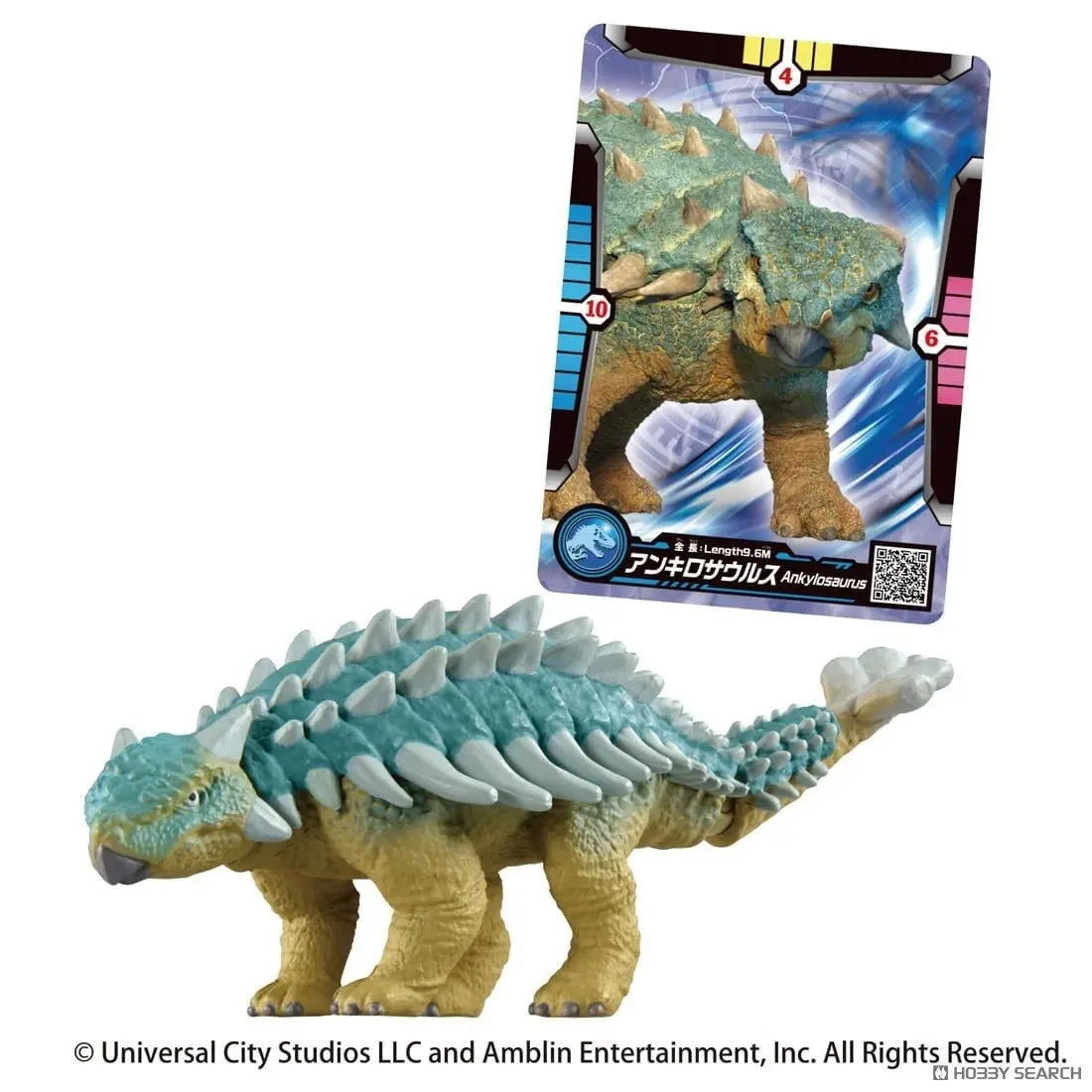 Mô hình ANIA Jurassic World Ankylosaurus  Battle Card set