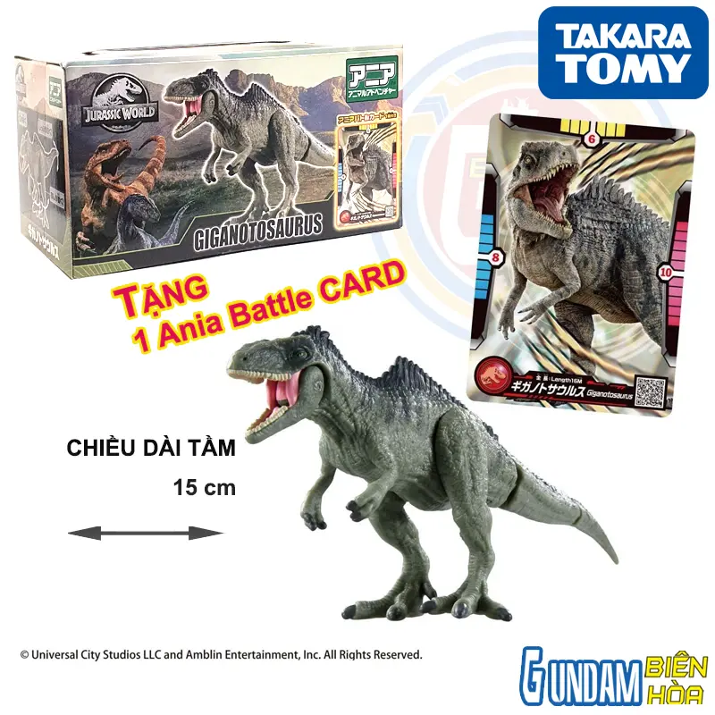 Mô hình ANIA Jurassic World Giganotosaurus  Battle Card set