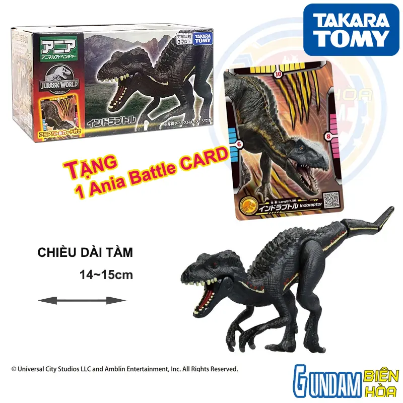 Mô hình ANIA Jurassic World Indoraptor   Battle Card set