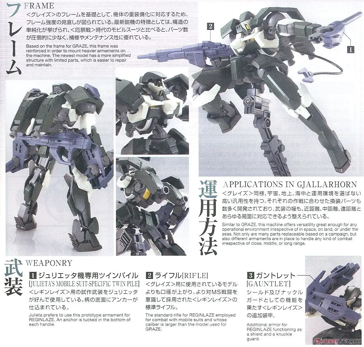 Mô hình lắp ráp HG 1/144 JULIETA'S MOBILE REGINLAZE