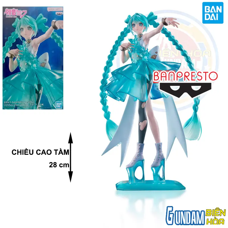 Mô hình Figure Banpresto HATSUNE MIKU BANPRESTO EVOLVE CLEARLUXE-EMERALDGEM-FIGURE