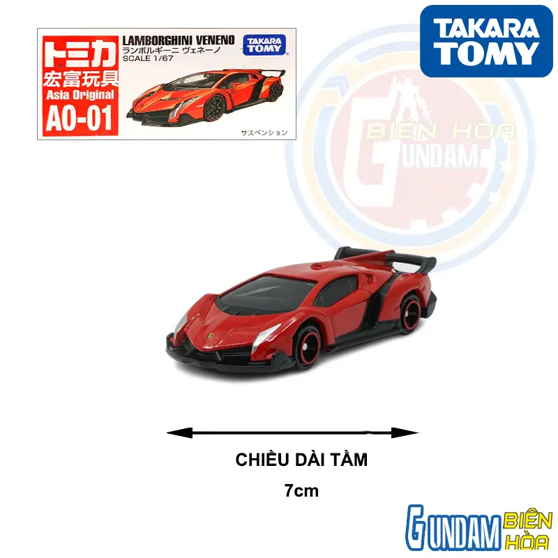 Mô hình xe Tomica Asia Original AO-01 Lamborghini Veneno