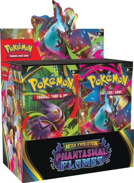 Thẻ bài Pokemon TCG ME02 Phantasmal Flames Booster Pack (tiếng Anh) ( 1gói chứa 10 thẻ)