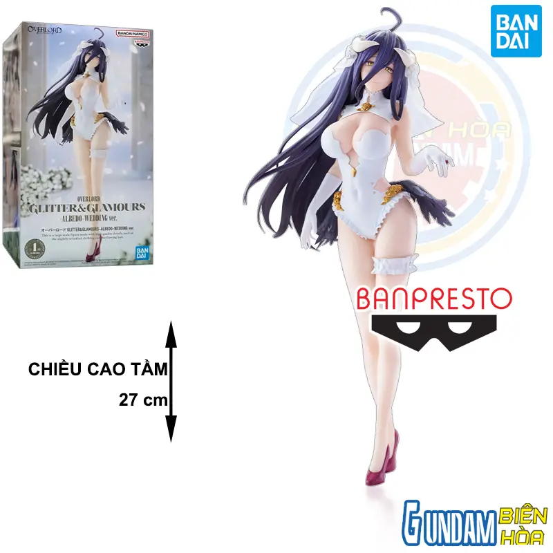 Mô hình figure OVERLORD GLITTER&GLAMOURS-ALBEDO-WEDDING VER.