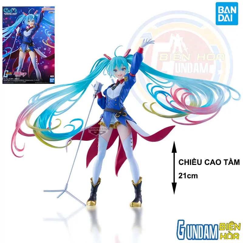 Mô hình figure GUNDAM 45TH×HATSUNE MIKU BANPRESTO EVOLVE-GUNDAM COLLABORATION