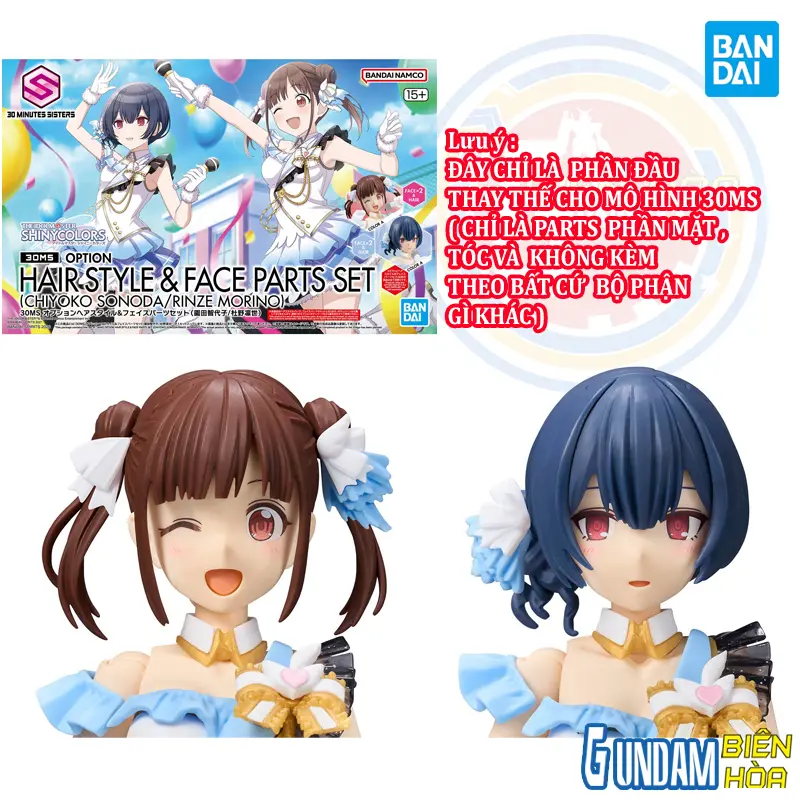 Bộ phụ kiện lắp ráp 30MS OPTION HAIR STYLE & FACE PARTS SET （CHIYOKO SONODA/RINZE MORINO）