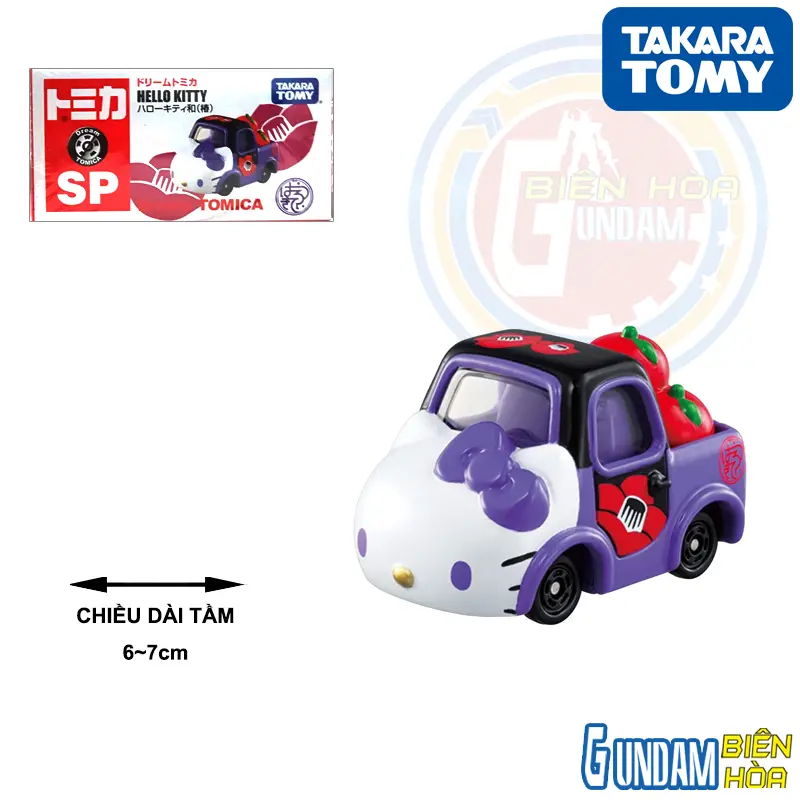 Xe mô hình TOMICA DT Hello Kitty Apple (Purple)