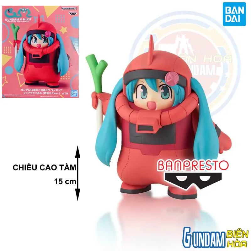 Mô hình GUNDAM 45TH×HATSUNE MIKU FIGURE CHAR'S ZAKU COSTUME [HATSUNE MIKU VER.]