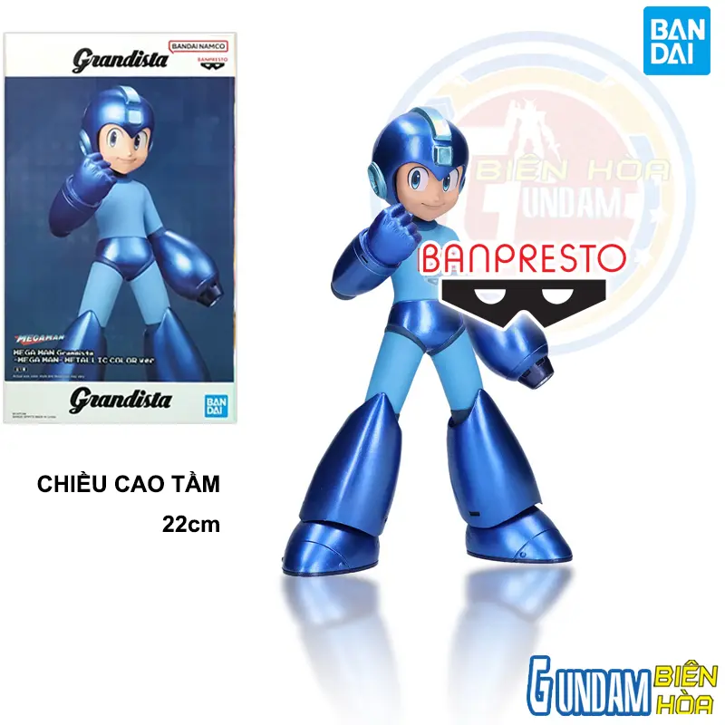Mô hình Figure Banpresto MEGA MAN GRANDISTA-MEGA MAN-METALLIC COLOR VER.
