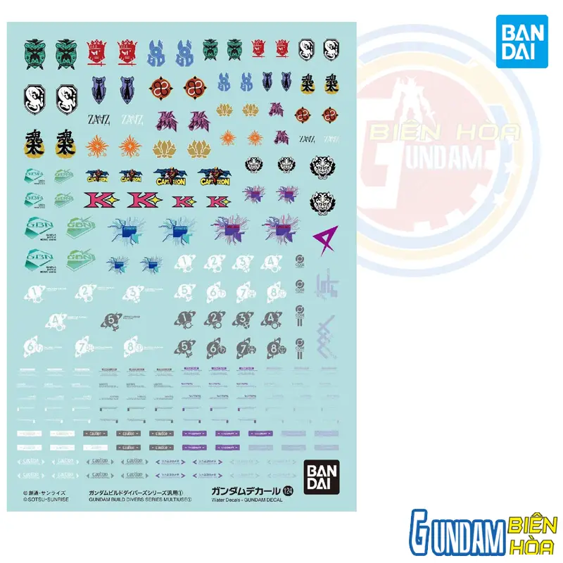 Phụ kiện mô hình  GUNDAM DECAL 124 GUNDAM BUILD DIVERS SERIES MULTIUSE ①