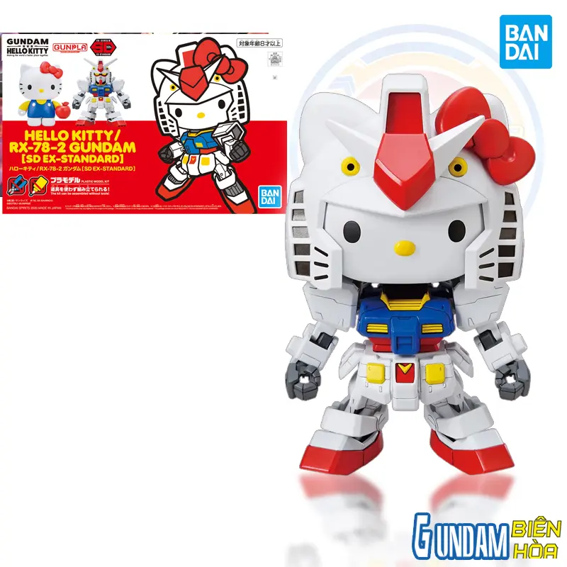 Mô hình lắp ráp HELLO KITTY/RX-78-2 GUNDAM[SD EX-STANDARD]