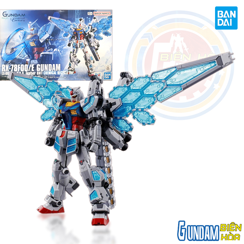 Mô hình lắp ráp 1/144 RX-78F00/E GUNDAM (EX-001 G.L.R.S.S. Feather UNIT) CHEMICAL RECYCLE Ver.