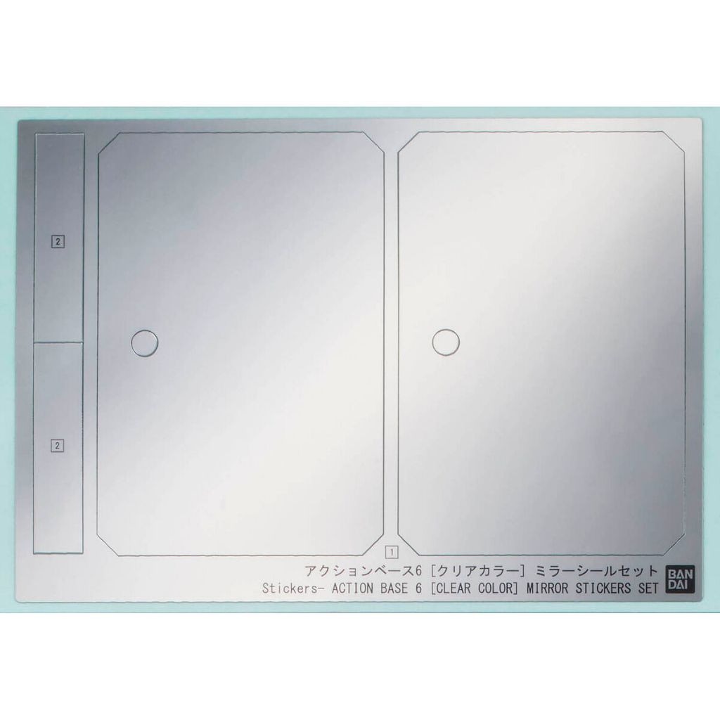 Đế dựng cho mô hình ACTION BASE 6 [CLEAR COLOR] MIRROR STICKERS SET