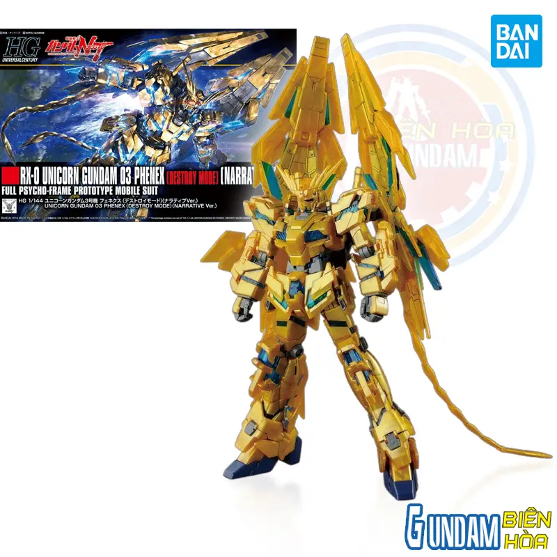 Mô hình lắp ráp HGUC 1/144 UNICORN GUNDAM 03 PHENEX (DESTROY MODE) (NARRATIVE VER.)