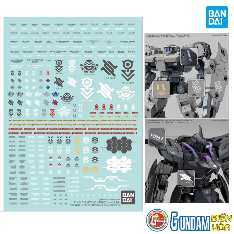 Phụ kiện mô hình 30 MINUTES MISSIONS WATER DECALS MULTIUSE ④